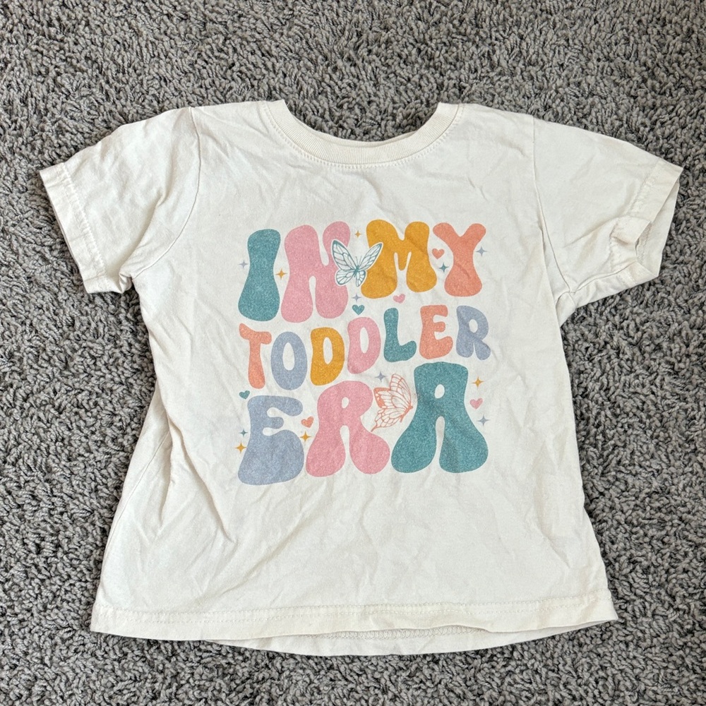 In my Toddler Era Graphic Tee - Cream